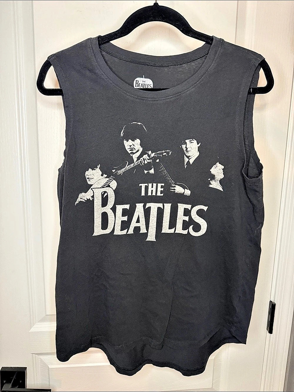 The Beatles graphic muscle tee Black Size Large
